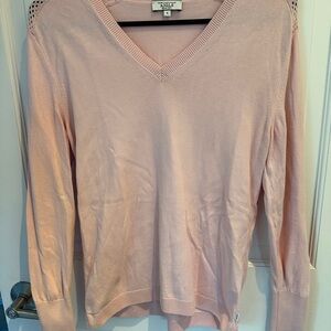Aigle Pink V-Neck Sweater for Women